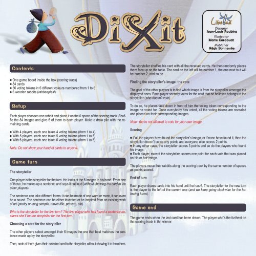 Dixit Rules .PDF - Marbles: The Brain Store