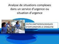 Méthodologie et analyse de situations complexes aux Urgences N ...
