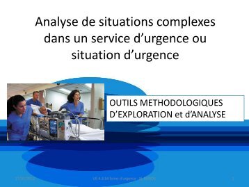 Méthodologie et analyse de situations complexes aux Urgences N ...