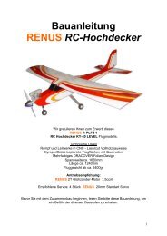 Bauanleitung RENUS RC-Hochdecker - Arkai-Shop