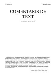 COMENTARIS DE TEXT - Aula Balear