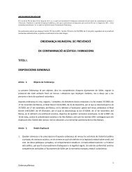 ordenança municipal de prevenció de contaminació acústica i ...