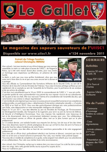Le magazine des sapeurs sauveteurs de l'UIISC1 - Fng.asso.fr
