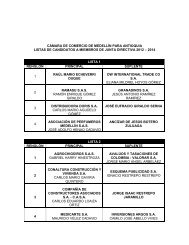 2014 lista 1 rengló - Cámara de Comercio de Medellín