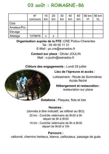 en cliquant ici - Comité régional d'équitation du Poitou-Charentes