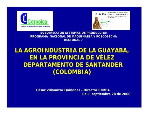 CIMPA Guayaba-Cesar Villamizar - cadena hortofruticola