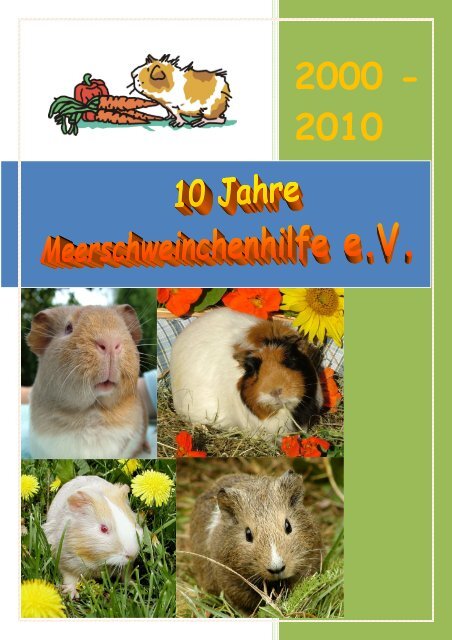 Festschrift 2010 - 10 Jahre MSH - Meerschweinchenhilfe eV