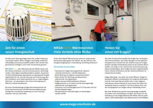 MEGAtherm Wärmeservice - MEGA Monheimer Elektrizitäts