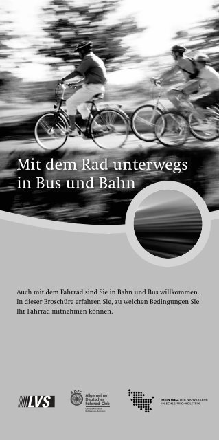 Mit dem Rad unterwegs in Bus und Bahn - ADFC Schleswig-Holstein
