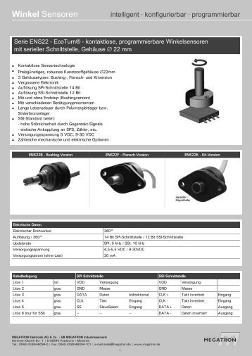 Datenblatt Serie ENS22 - Megatron Elektronik AG & Co ...