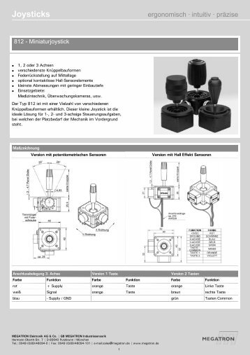 Datenblatt Serie 812 - Megatron