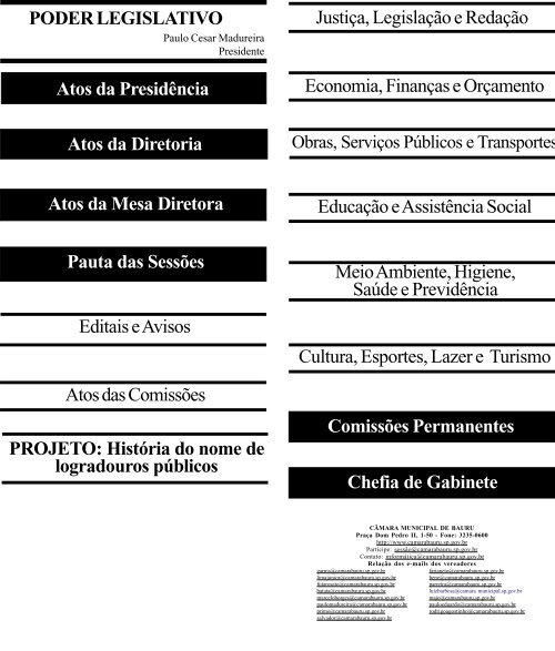 PODER EXECUTIVO Seção I Gabinete do Prefeito - Prefeitura ...