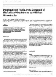 Determination of Volatile Aroma Compounds of Blaufrankisch Wines ...