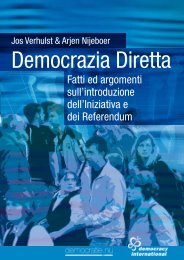 Democrazia Diretta: Fatti ed argomenti sull'introduzione dell - Mehr ...