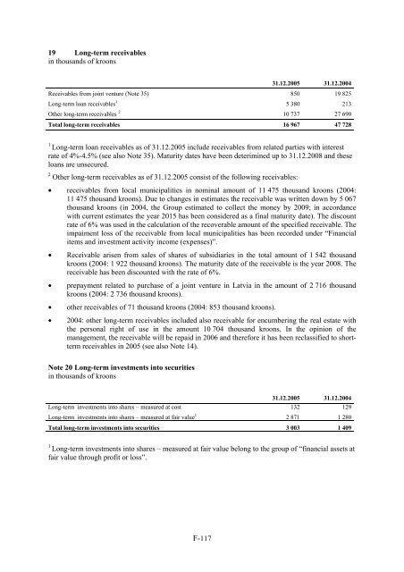 ARCO VARA AS - NASDAQ OMX Baltic