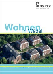 Wohnen in Wedel - Adlershorst Baugenossenschaft eg