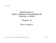 Introduction to Object Oriented Programming 2E Timothy A. Budd ...