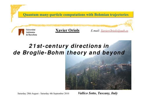 21st-century directions in de Broglie Broglie-Bohm Bohm theory and beyond