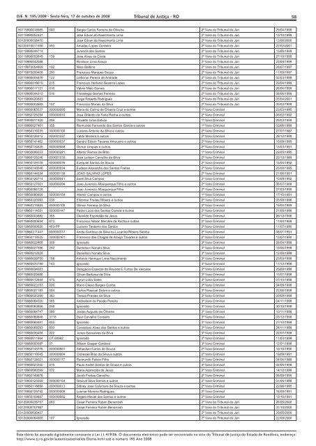 DIÁRIO DA JUSTIÇA ELETRÔNICO