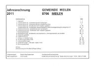 Jahresrechnung 2011 GEMEINDE MEILEN 8706 MEILEN - in der ...