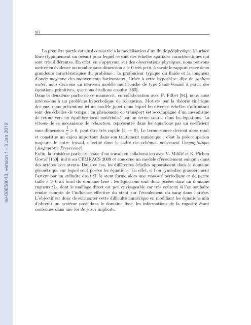 Modélisation, analyse mathématique et simulations numériques de ...