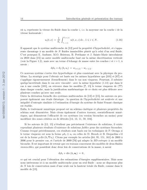 Modélisation, analyse mathématique et simulations numériques de ...