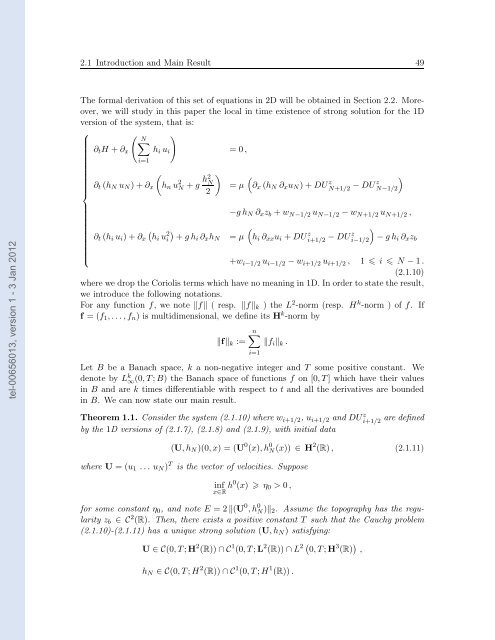 Modélisation, analyse mathématique et simulations numériques de ...