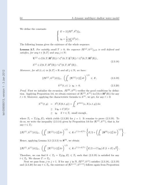 Modélisation, analyse mathématique et simulations numériques de ...