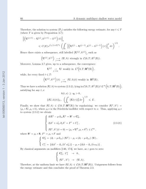 Modélisation, analyse mathématique et simulations numériques de ...