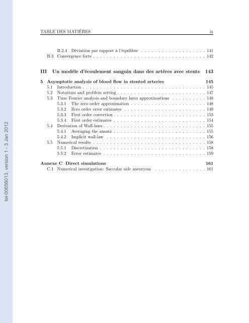 Modélisation, analyse mathématique et simulations numériques de ...