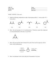 1. Rank the following compounds in order of decreasing acidity (1 ...