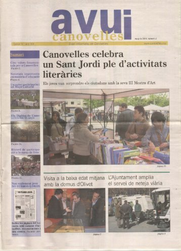 Canovelles celebra un Sant Jordi ple d'activitats ... - Estela - Inici