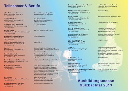 Flyer zur Ausbildungsmesse zum Download (PDF, 4,5 MB)