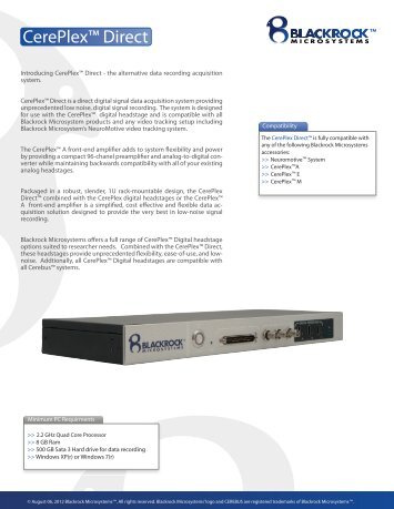 CerePlex Direct.indd - Blackrock Microsystems