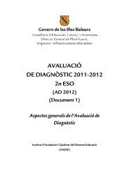 AVALUACIÓ DE DIAGNÒSTIC 2011-2012 2n ESO - Iaqse