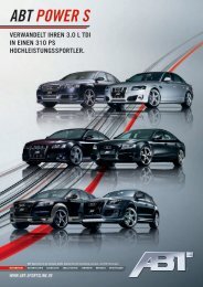 SPAREN SIE 10% ABT POWER S - ABT Sportsline