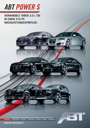 SPAREN SIE 10% ABT POWER S - ABT Sportsline