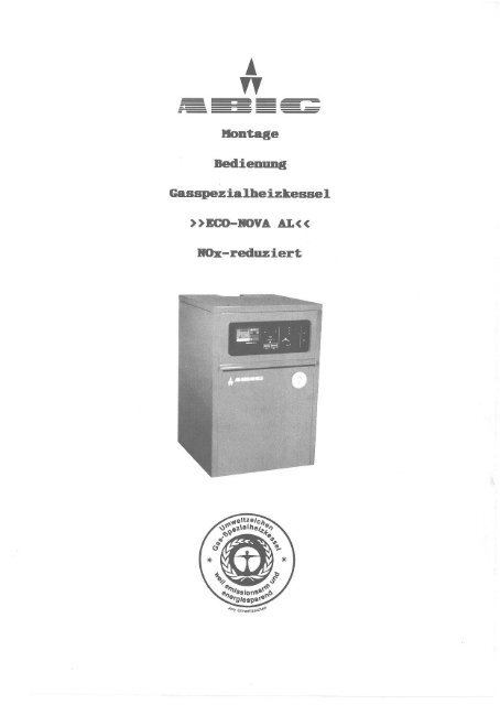 Gaskessel Econova AL - ABIC Brennertechnik Gmbh