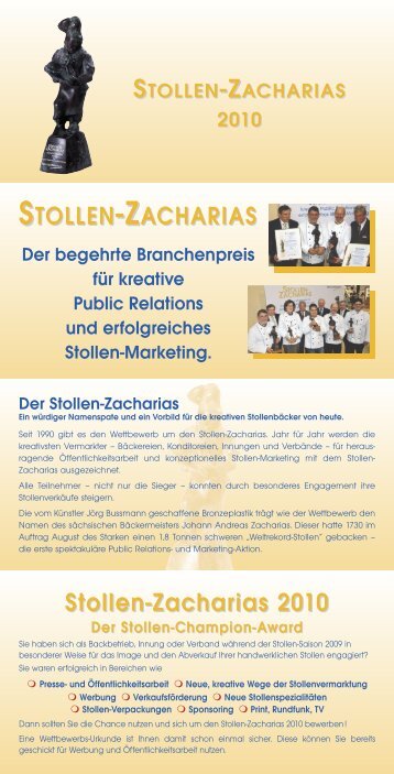 Stollen-Zacharias 2010 - MeisterMarken