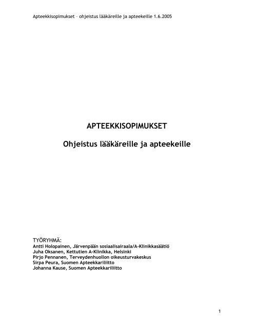 Apteekkisopimusmalli - Valvira.fi