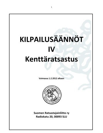 Linkki päivitettyyn sääntöön - SRL