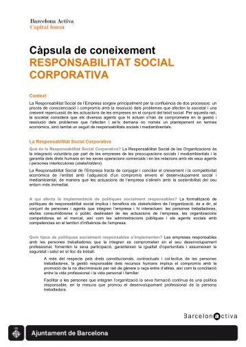 Responsabilitat Social Corporativa