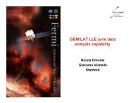 GBM/LAT LLE joint data analysis capability - Fermi - Nasa
