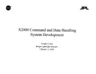 X2000 command and data handling system development