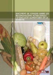 Document de consens sobre les recomanacions nutricionals i d ...