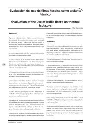 Evaluación del uso de fibras textiles como aislante térmico ... - Tecsup