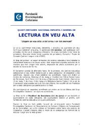 LECTURA EN VEU ALTA - Grup Enciclopèdia Catalana