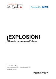 ¡EXPLOSIÓN! El legado de Jackson Pollock - Fundació Joan Miró