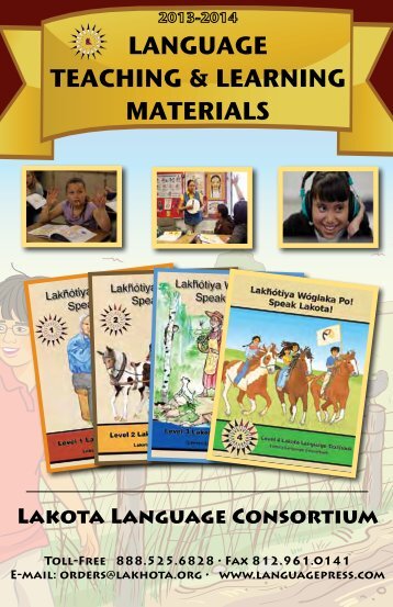 LANGUAGE TEACHING & LEARNING MATERIALS - Lakota ...