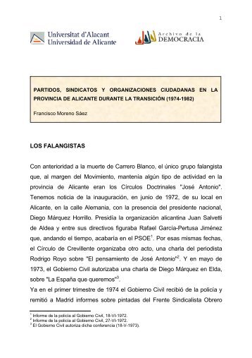 Falangistas - El Archivo de la Democracia